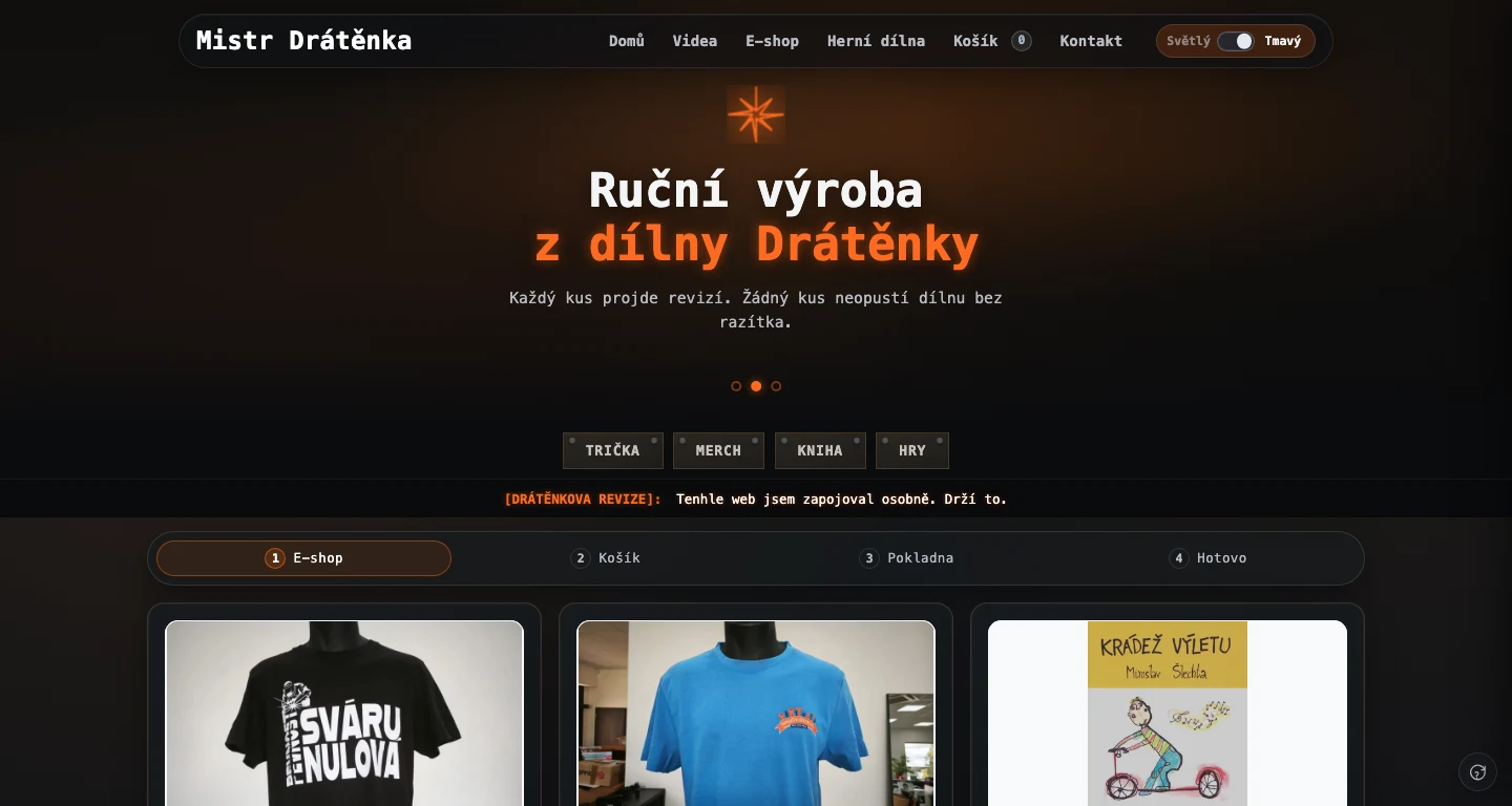 E-shop Mistr Drátěnka