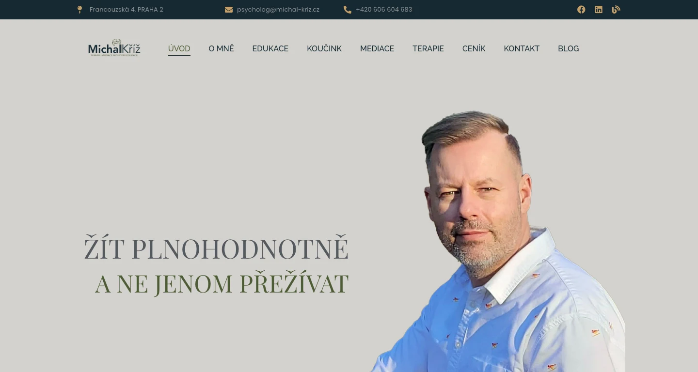 Osobní web psychologa Michala Kříže
